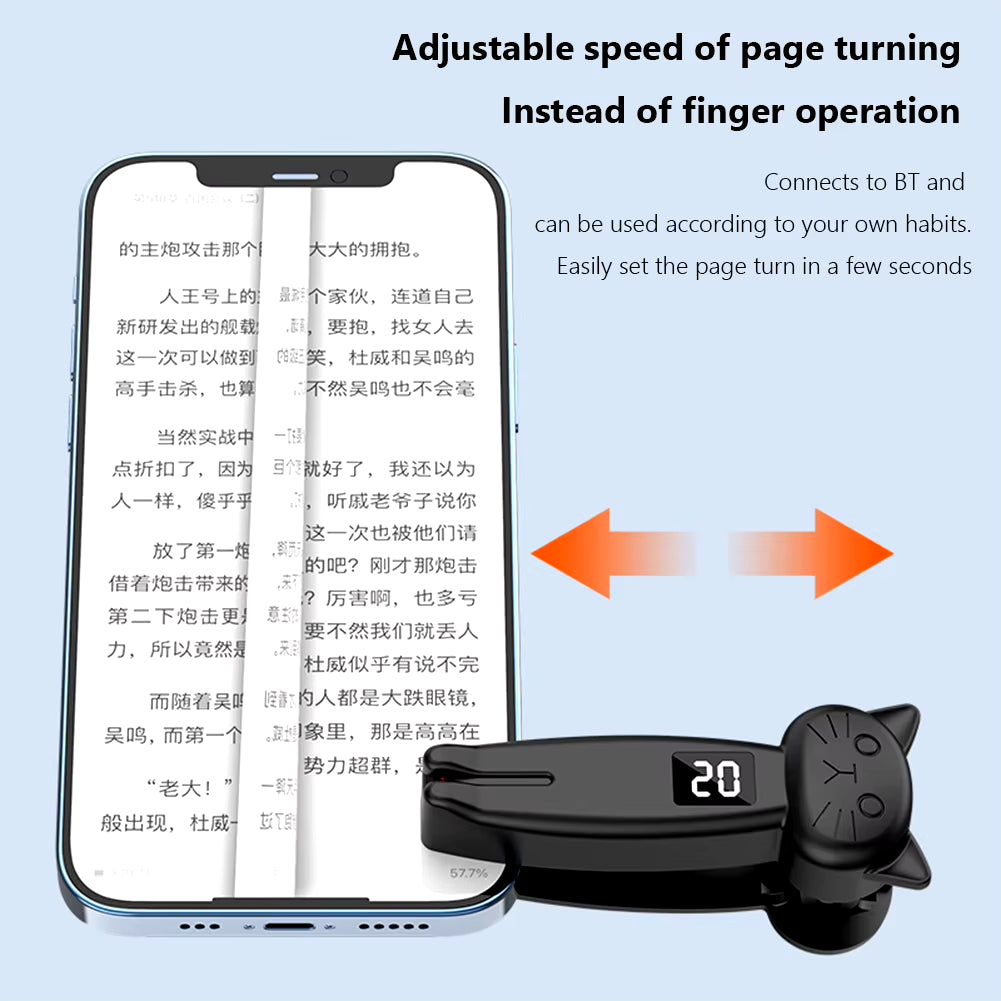 Remote Control Page Turner for Kindle Paperwhite Bluetooth5.3 Camera Shutter E-Reader Controller Camera Smart Phone Auto Clicker